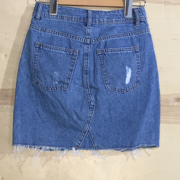 H&M divided jean skirt mini size 0 - Picture 2 of 4